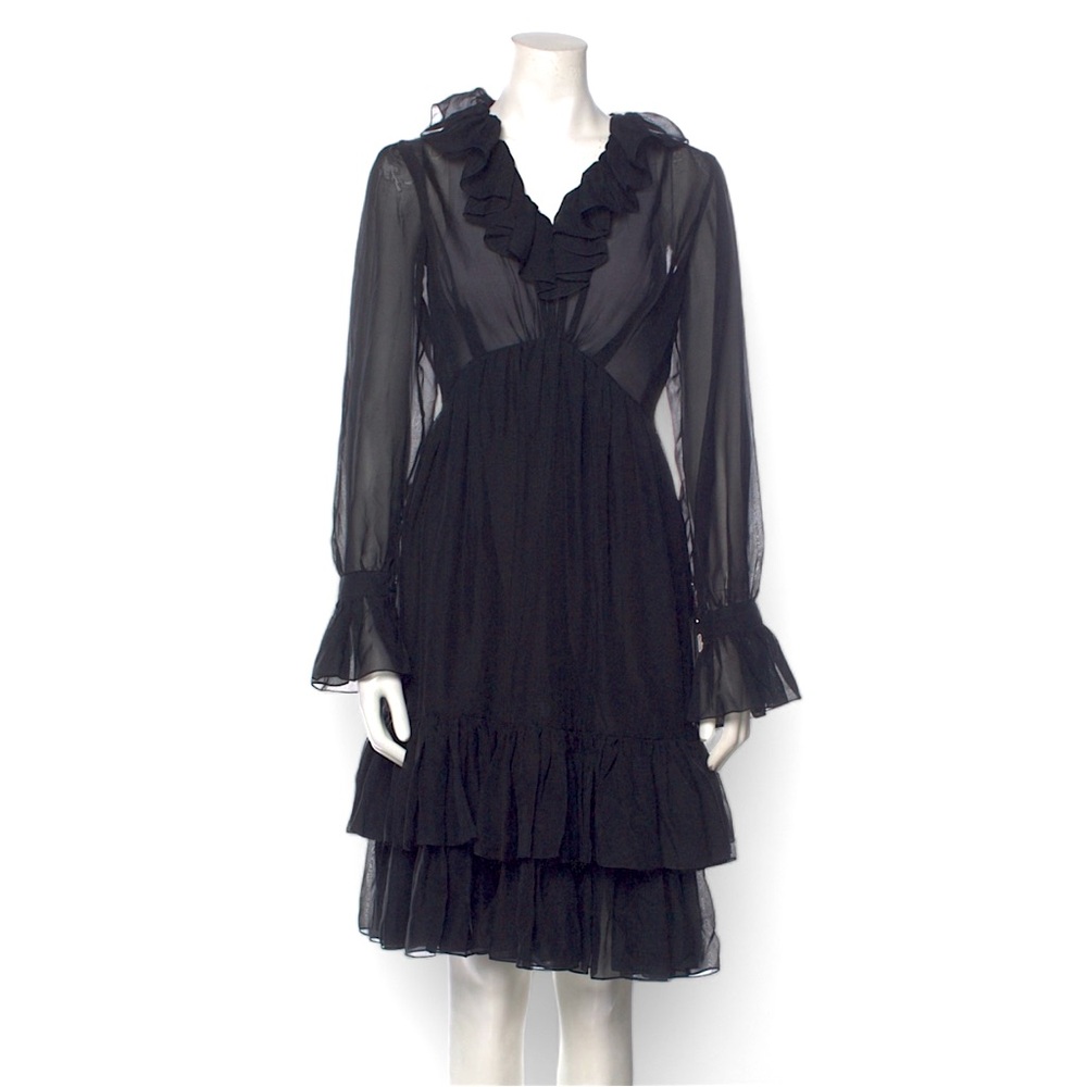 Givenchy V-Neck Knee-Length Dress